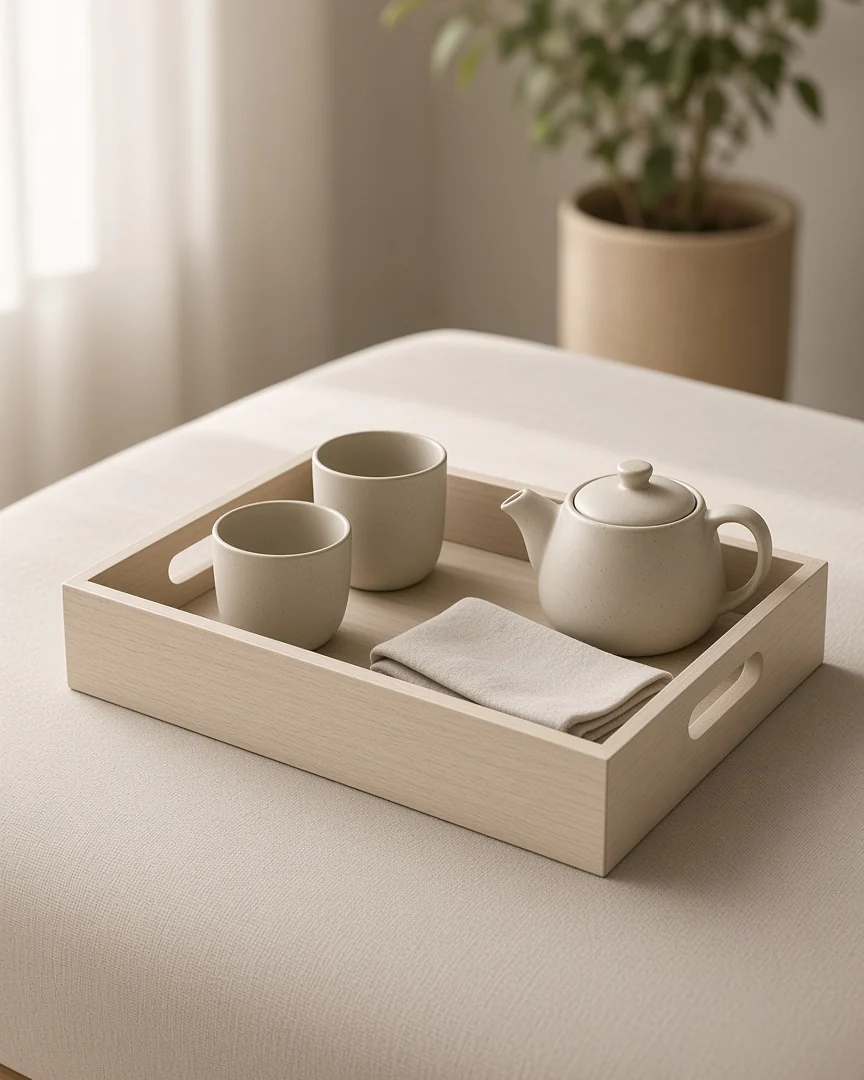 Ash Serving Tray, in a room setting